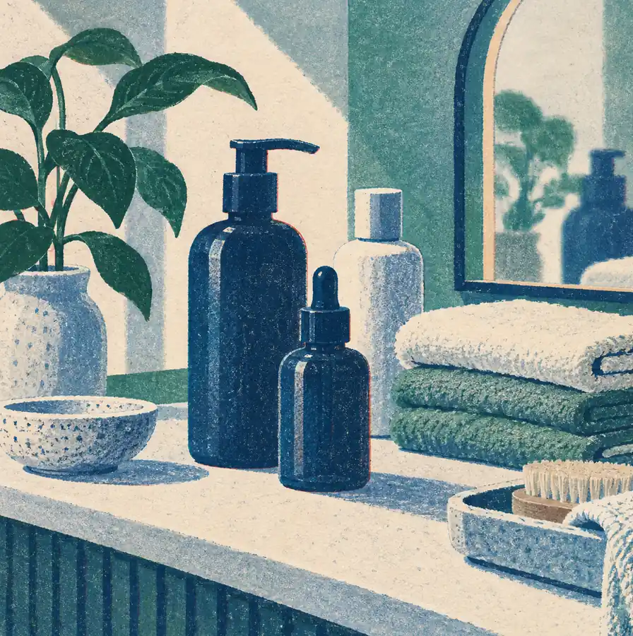Illustration of beauty businesses equipment and workspace